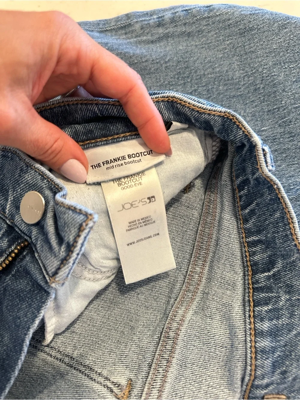 NWOT Joes Jeans The Frankie Bootcut Mid Rise Denim Jeans Size 30 Straight Leg - Picture 6 of 8
